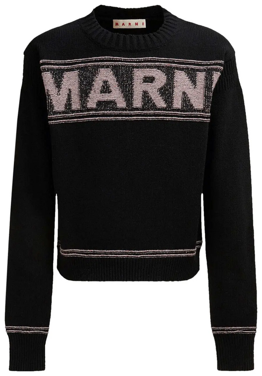MARNI FISHERMAN LOGO GAUGE 5 BLACK