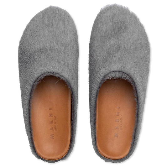 Long-hair Calfskin Fussbett Sabot