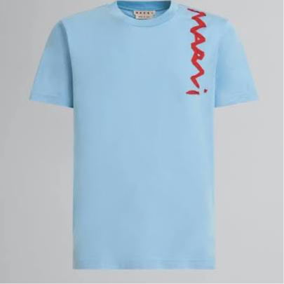 MARNI LEADEN BLUE T SHIRT