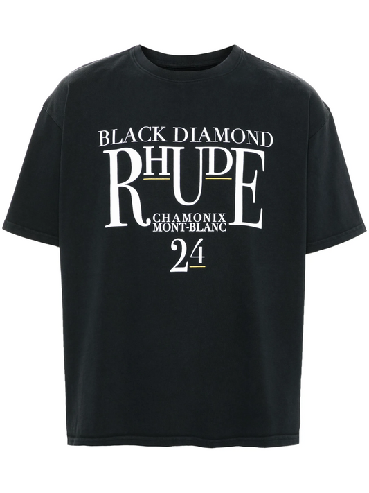 RHUDE VTG BLACK DIAMOND T SHIRT