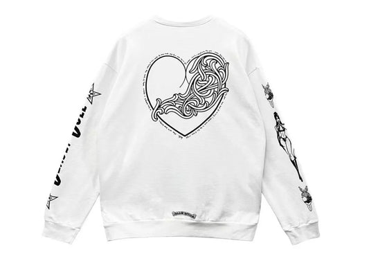 Chrome Hearts Deadly Doll Vine Heart Sweatshirt