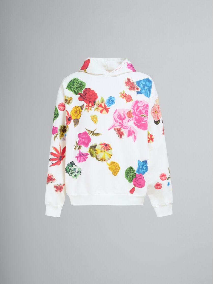 MARNI COLLAGE FLOWERS HOODIE
