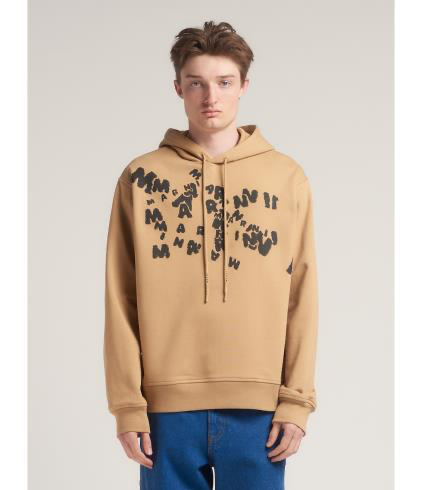 MARNI CROSS LOGO HOODIE