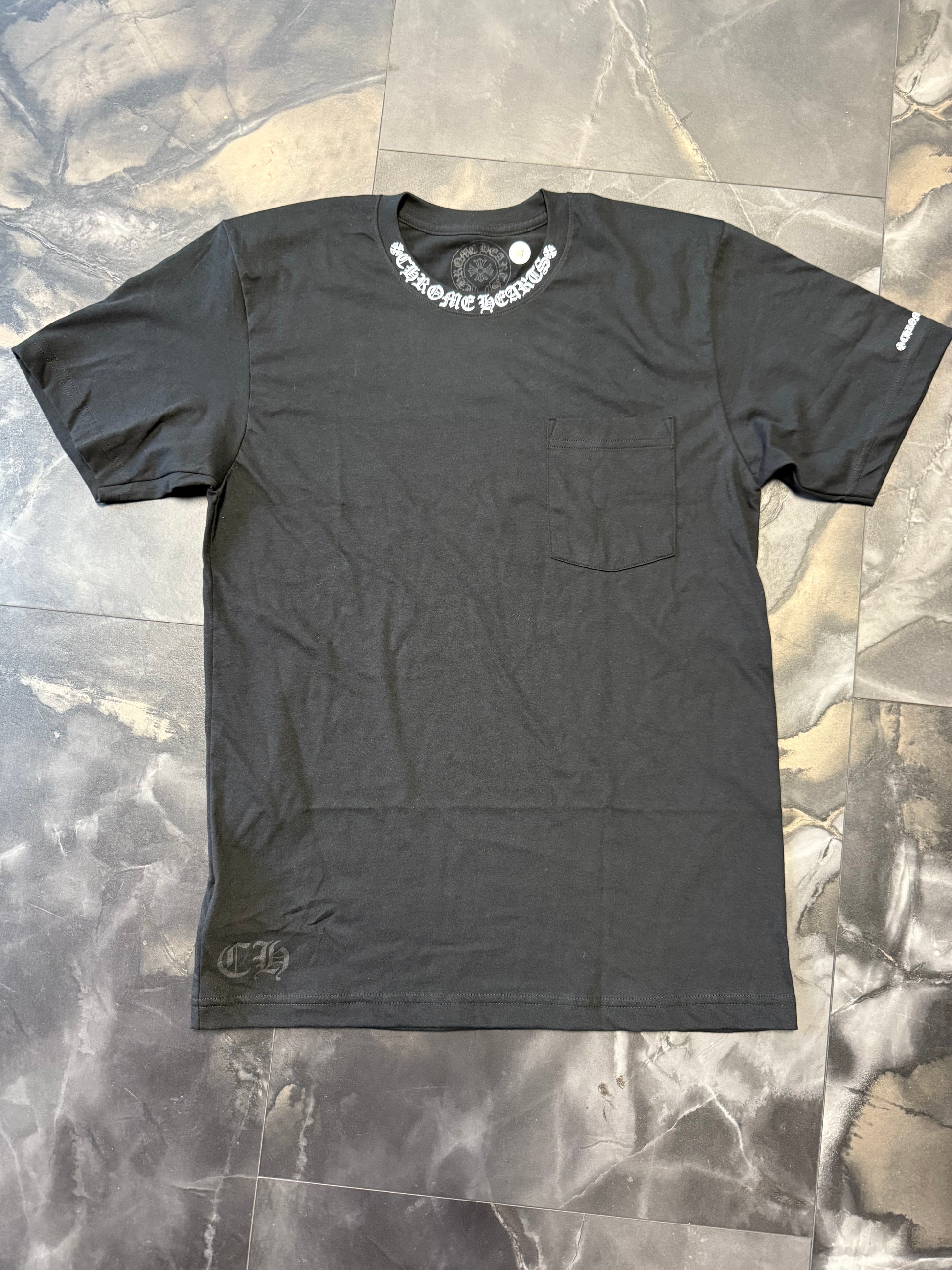 CH Black Neck Logo SS Pocket tee