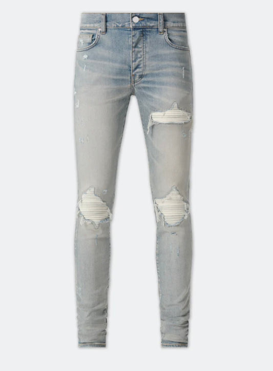 Amiri MX1 ULTRASUEDE White Patch