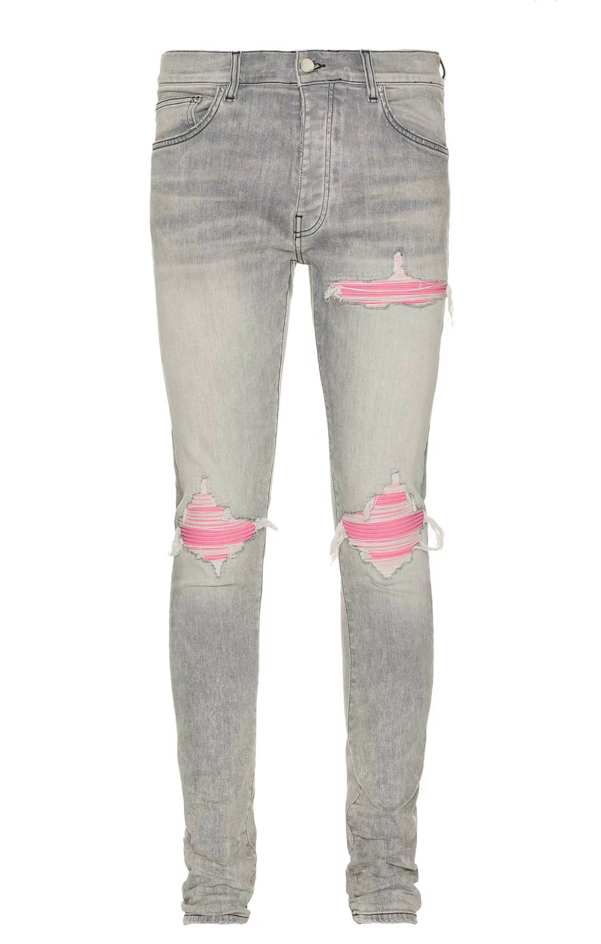 AMIRI Ultrasuede MX1 Jean Pink Patch