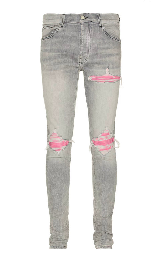 AMIRI Ultrasuede MX1 Jean Pink Patch