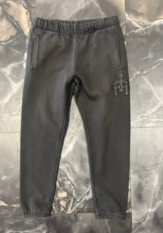 Chrome Hearts Sweatpants black Leather Crosses