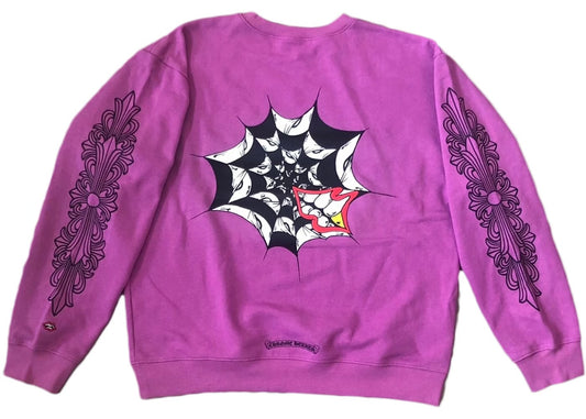 CH Matty Boy Spider Web Crewneck Purple