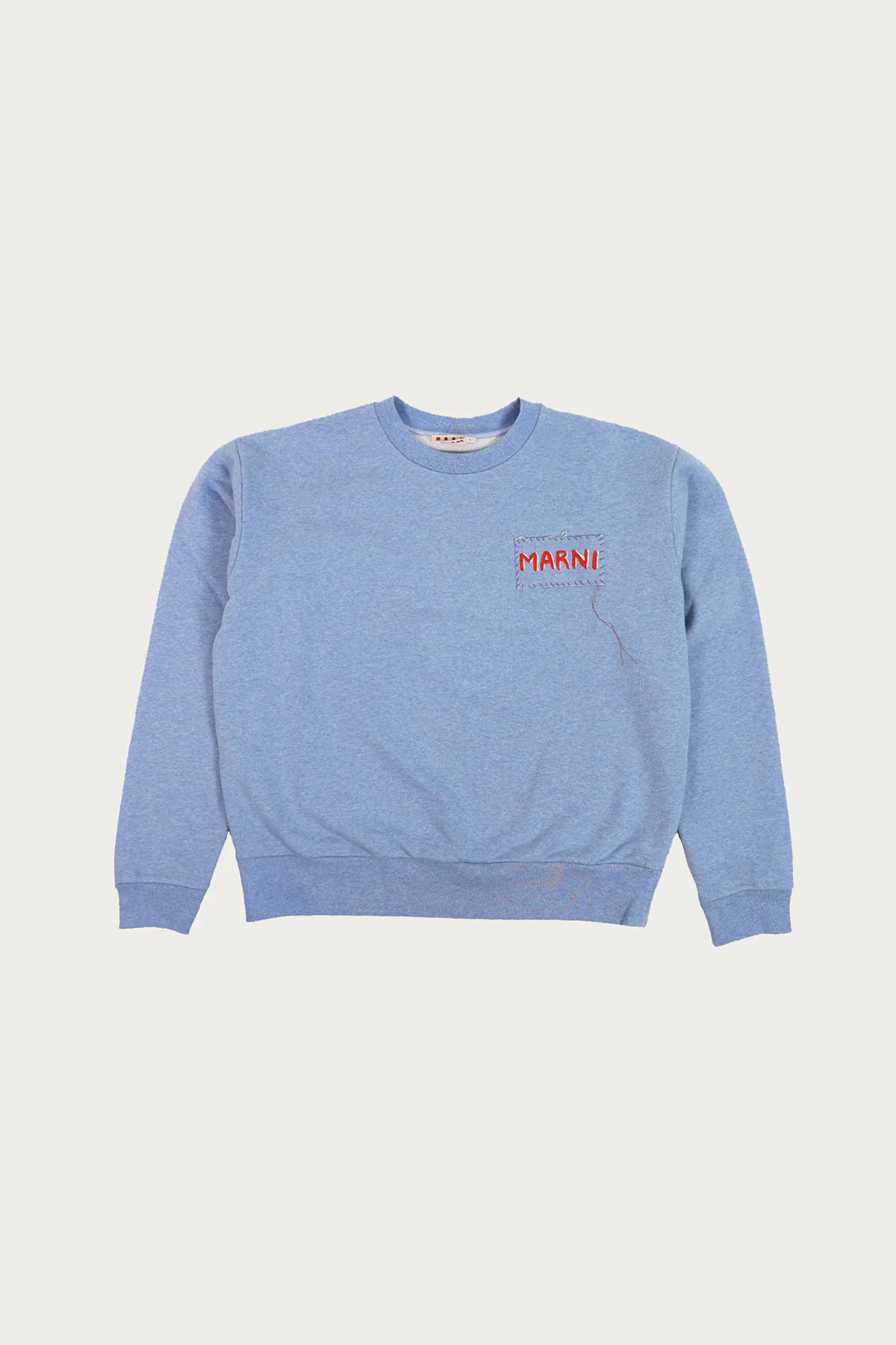 MARNI LOOPBACK COTTON CREWNECK SWEATER