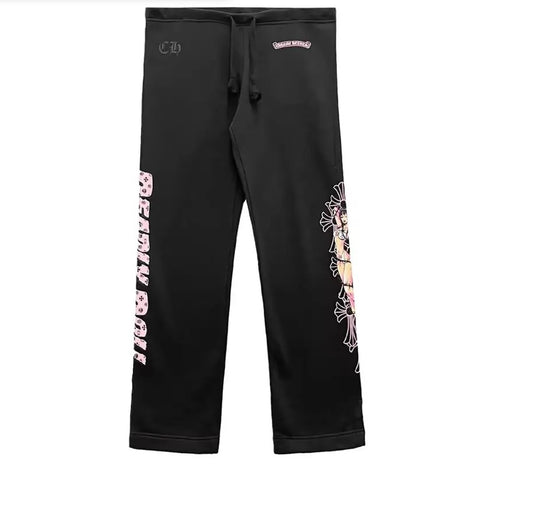Chrome Hearts X Deadly Doll Pink Comic Girl Pants