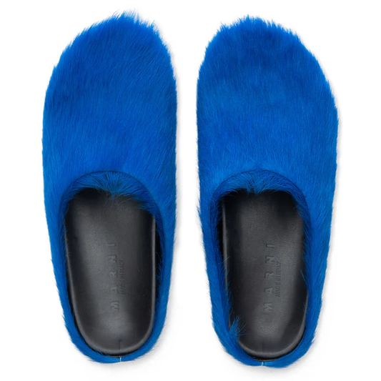 Long-hair Calfskin Fussbett Sabot