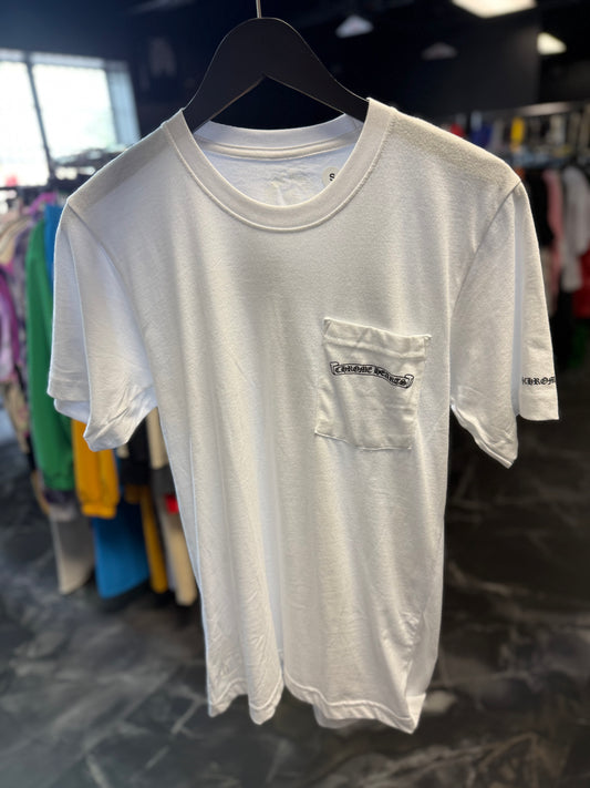 CH White Pocket SS Tee