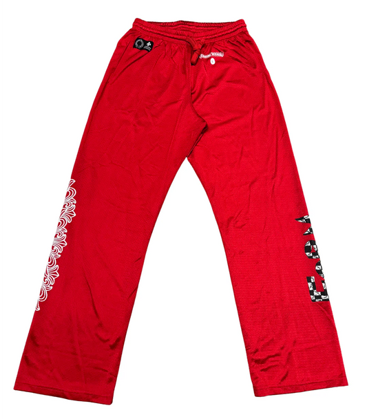 CH Matty Boy Red Form Mesh Warm Up Pants