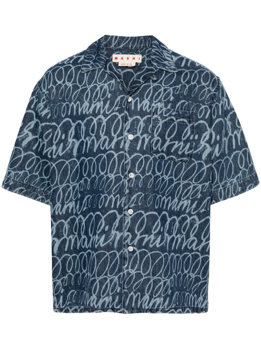 marni blue kyanite echo lasered light denim
