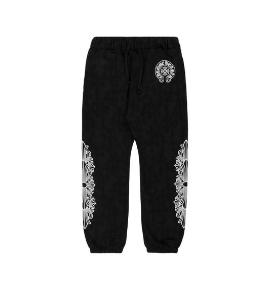 Chrome Hearts Cemetery Cross Sweatpants Black