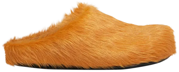 Long-hair Calfskin Fussbett Sabot