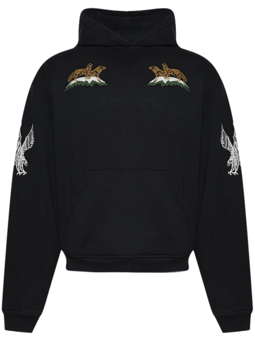 RHUDE BLACK WOODLAND SKI HOODIE