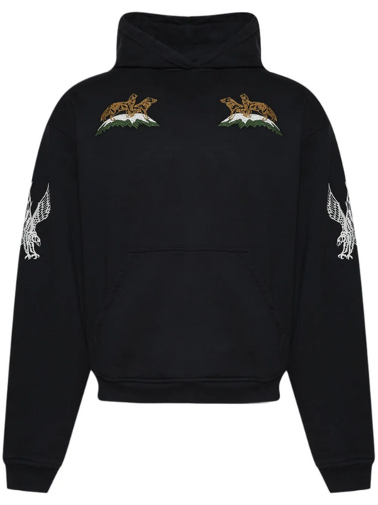 RHUDE BLACK WOODLAND SKI HOODIE