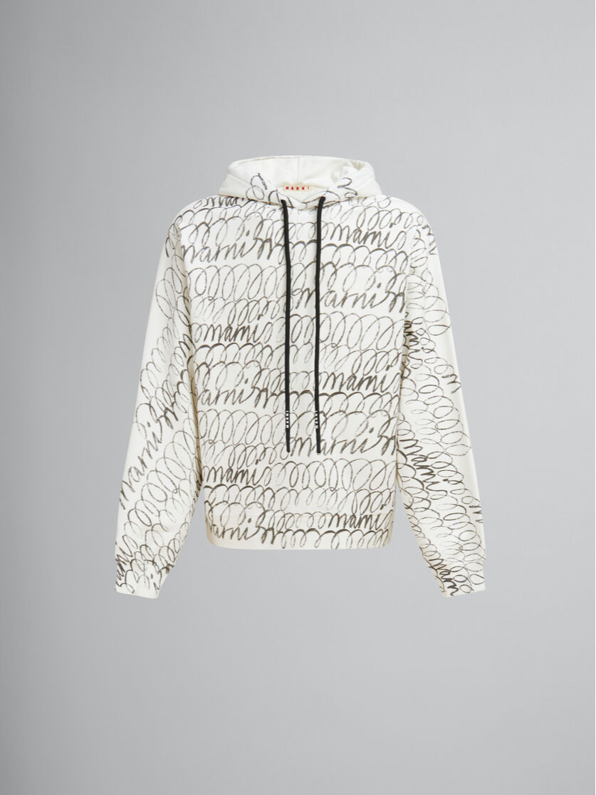 MARNI SCRIBBLED HOODIE