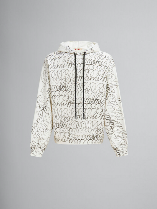 MARNI SCRIBBLED HOODIE
