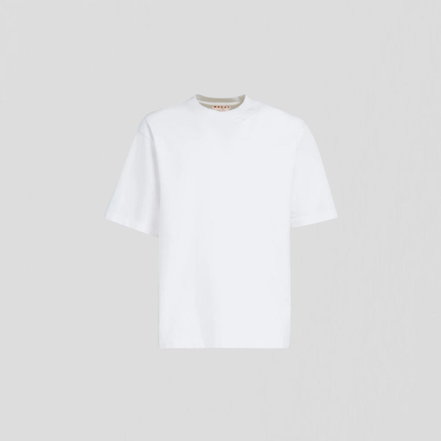 MARNI WHITE T SHIRT NECK LOGO