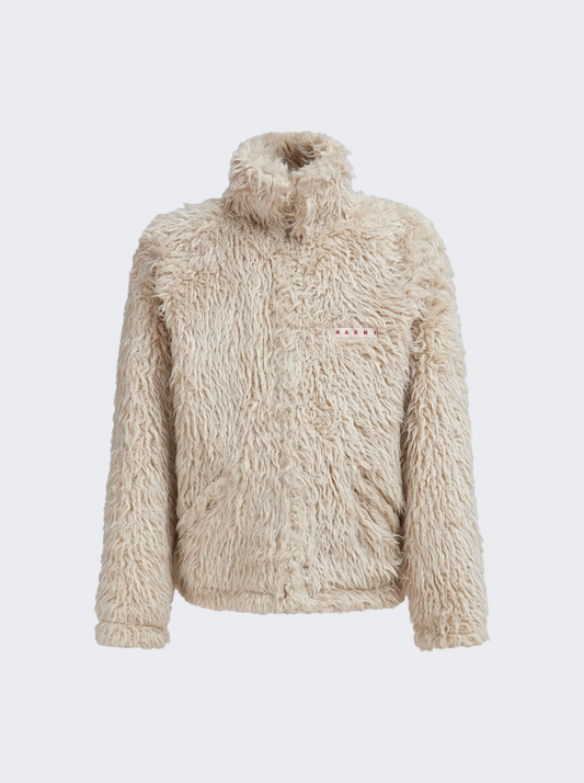 MARNI PILE SHAGGY FAUX FUR GLASS