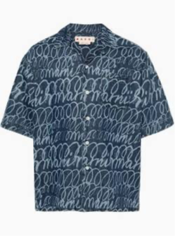 MARNI SCRIBBLE JEAN SHIRT