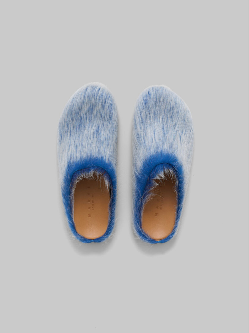 MARNI long hair calfskin fussbett sabot