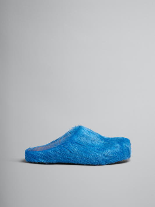 MARNI Long hair calfskin Fussbett sabot