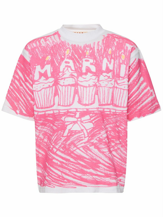 MARNI PINK CAKE T SHIRT