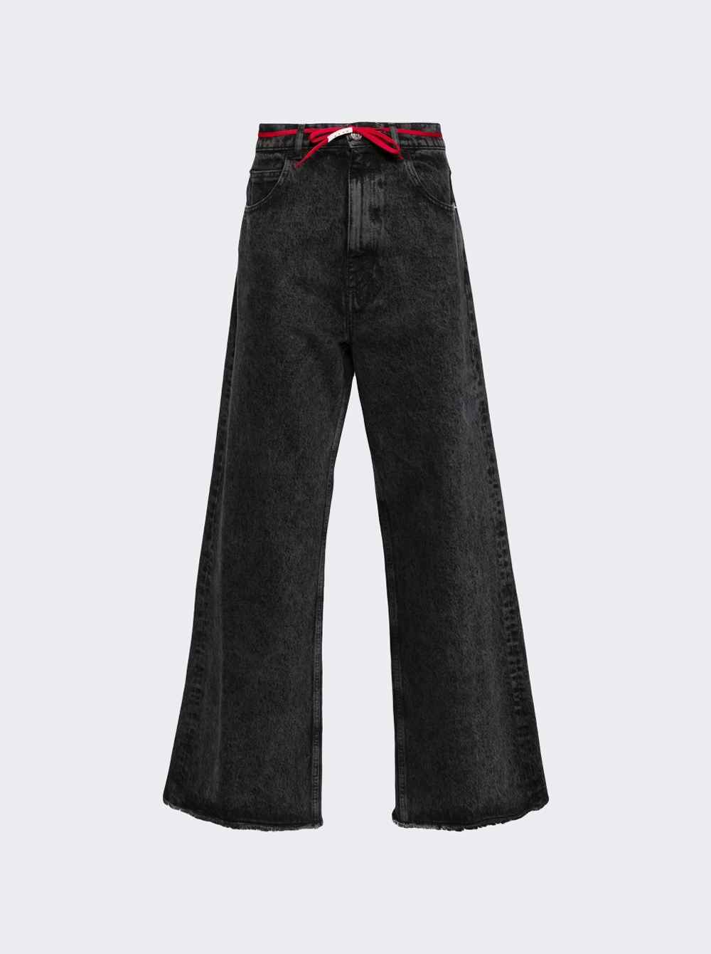 MARNI BLEACHED BULL BLACK DENIM