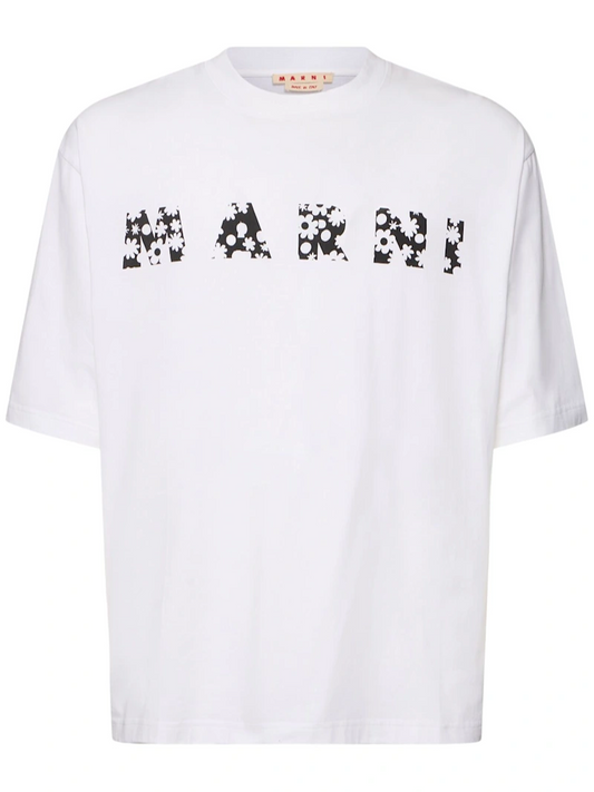 MARNI PRINTED POP FIELDS LOGO T SHIRT