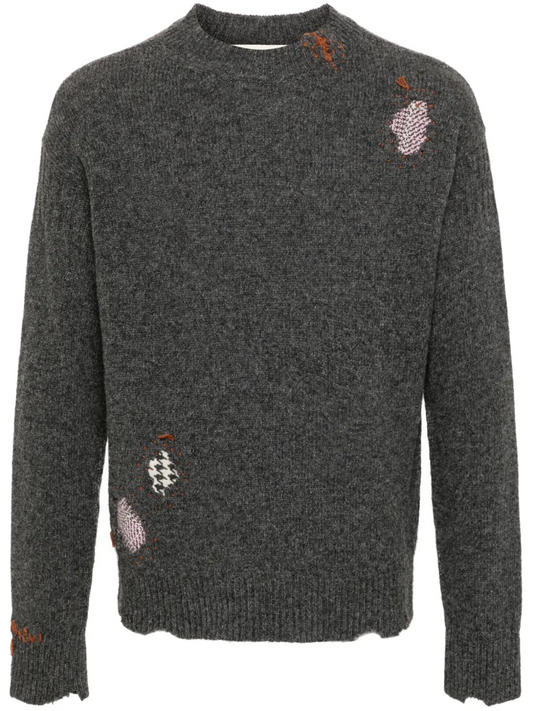 MARNI SHETLAND GREY SWEATER
