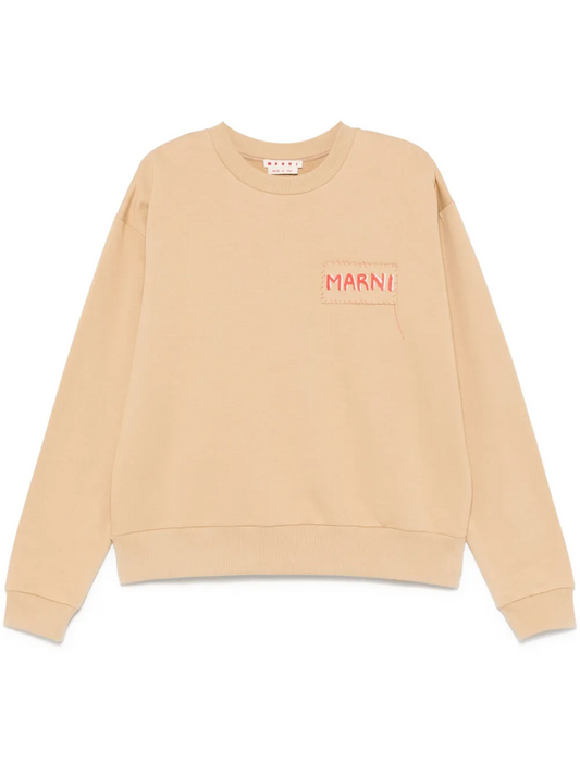 MARNI LOOP BACK WHEAT HOODIE