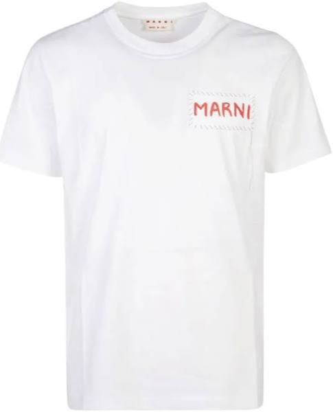 MARNI WHITE T SHIRT POCKET