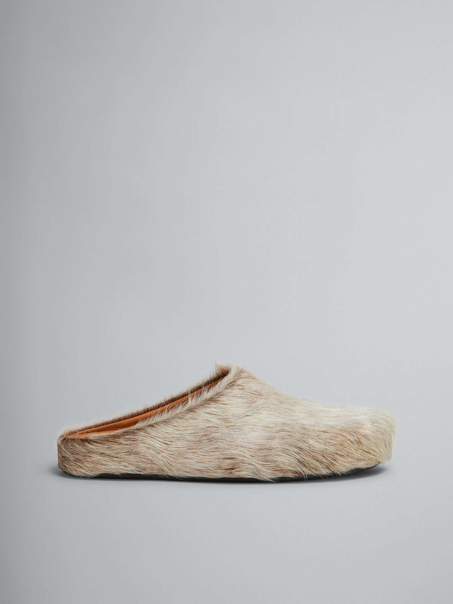 MARNI long hair calfskin fussbett sabot