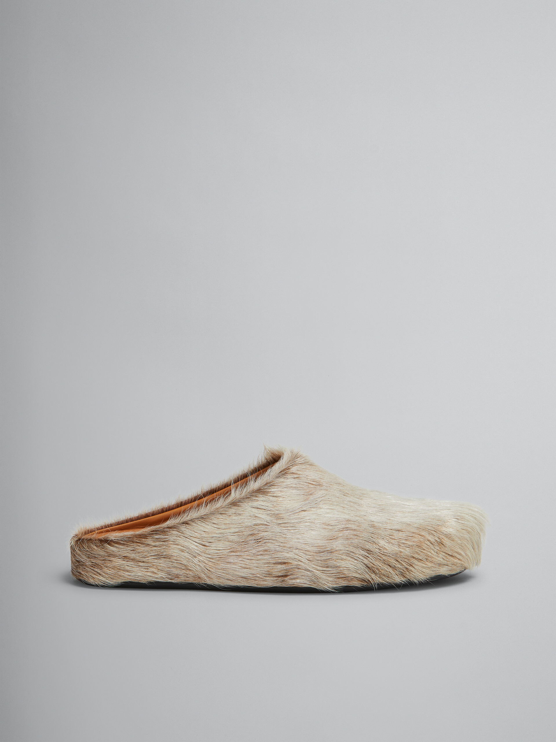 MARNI long hair calfskin fussbett sabot
