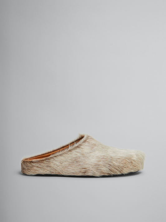 MARNI long hair calfskin fussbett sabot