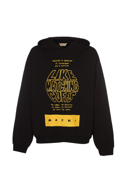 MARNI CUFFS BRUSHED SWEATSHIRT