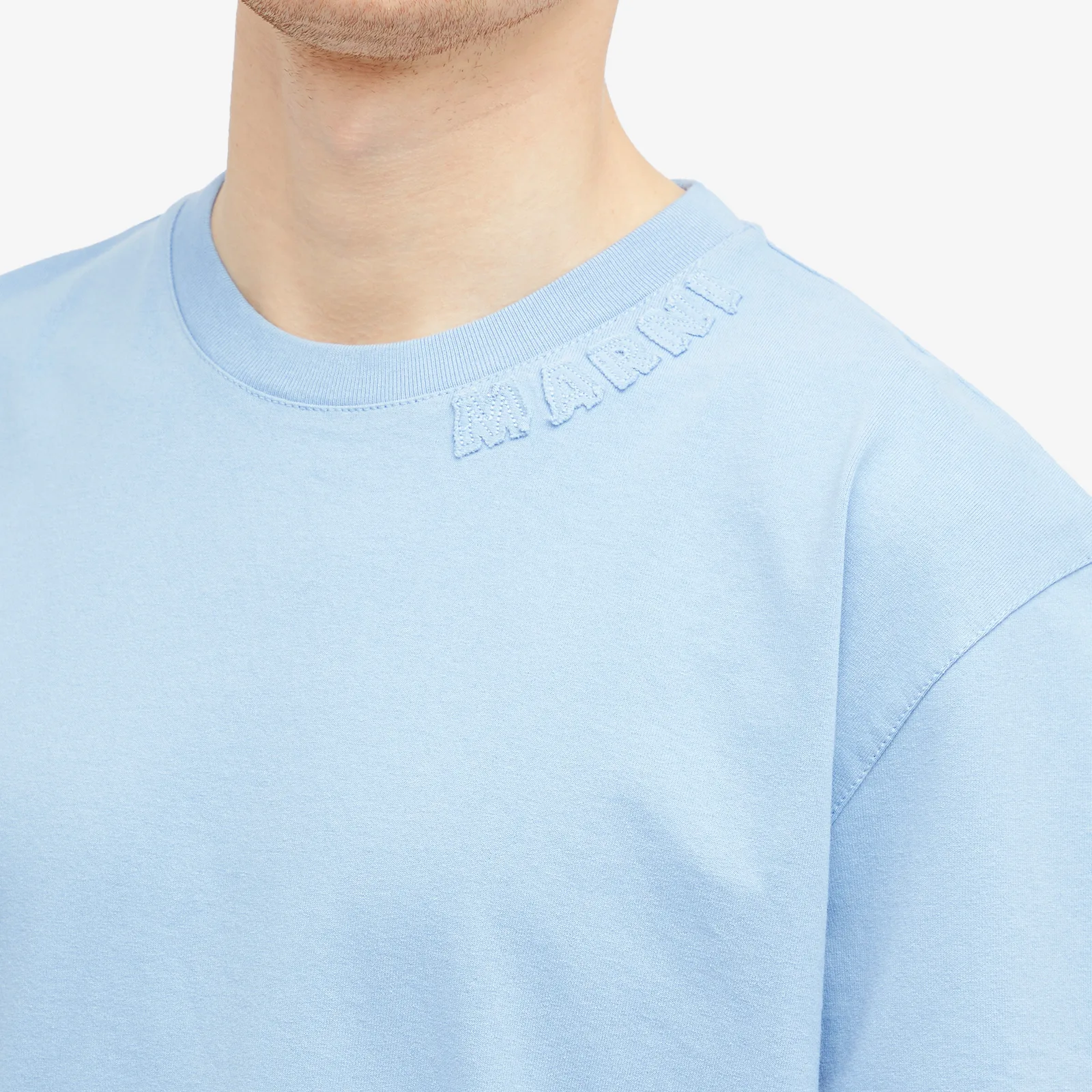 MARNI NECK LOGO T SHIRT