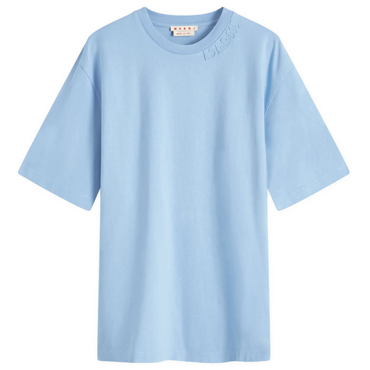 MARNI NECK LOGO T SHIRT
