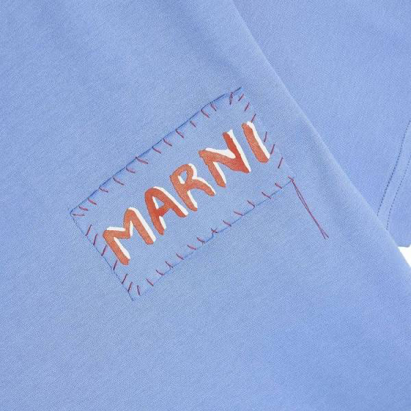 MARNI BLUE LILAC T SHIRTS